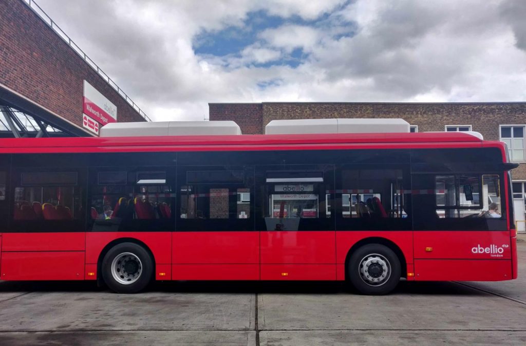 Abellio bus at Walworth depot