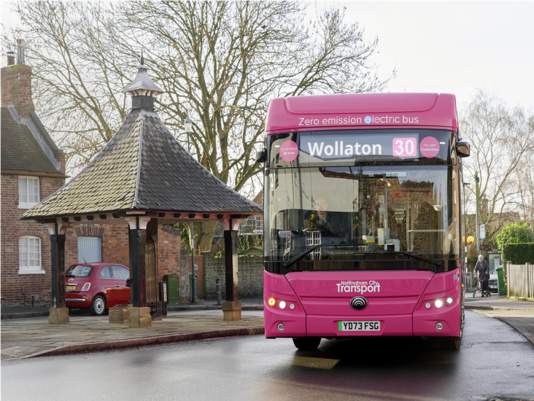 Pink Electric Bus for Route 30_PNG